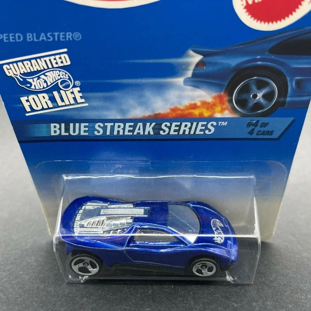 Hot Wheels Blue Streak Series Speed Blaster Car Blue Diecast 1/64 Scale #576 4/4